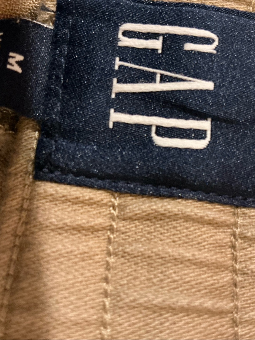 GAP Tan Pull-On Jogger Pants Women’s Medium Cotton Rayon Drawstring Pocket - Picture 3 of 5